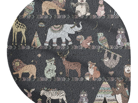 Kids carpet set 17 3D Модель
