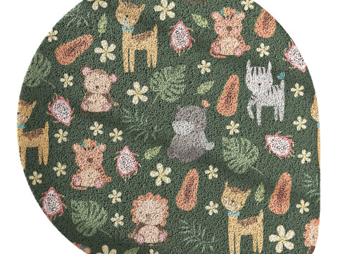 Kids carpet set 17 3D Модель