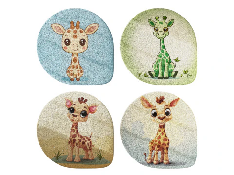 Zestaw dywanik&oacute;w dla dzieci 18 Model 3D