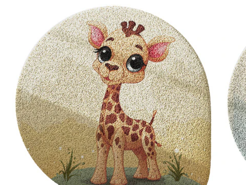 Kids carpet set 18 3D Model