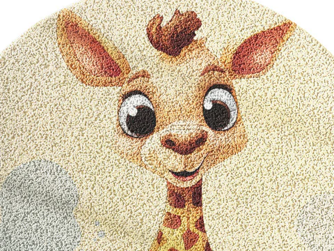 Kids carpet set 18 3D Model