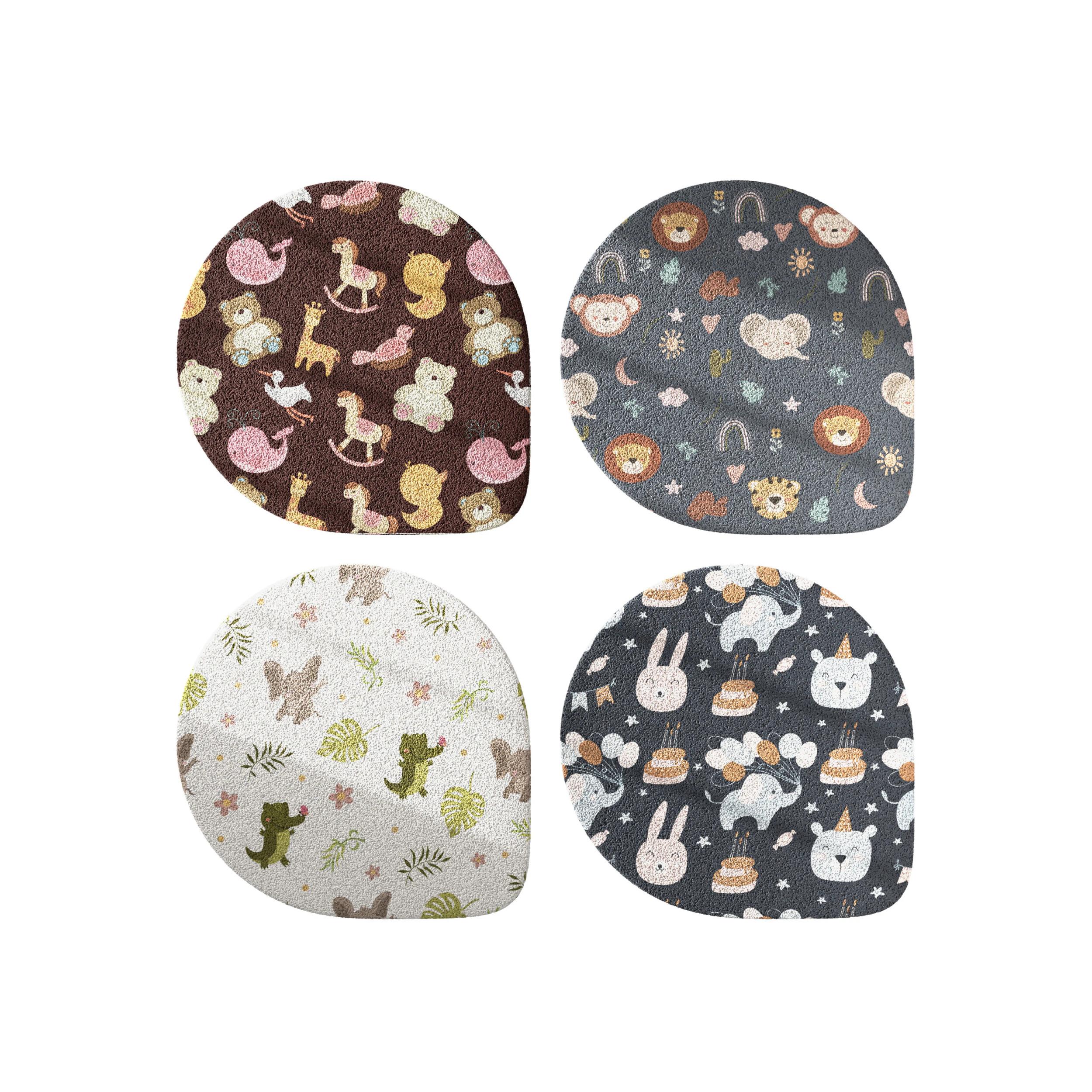 Kids carpet set 19 3D Model .c4d .max .obj .3ds .fbx .stl .blend 