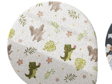 Kids carpet set 19 3D Модель