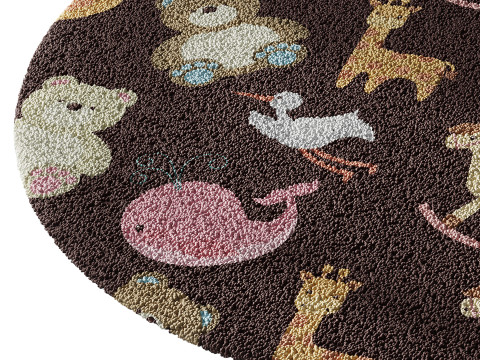 Kids carpet set 19 3D Модель