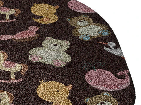 Kids carpet set 19 3D Model