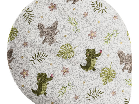 Kids carpet set 19 3D Модель