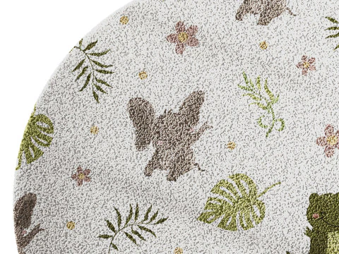 Kids carpet set 19 3D Model