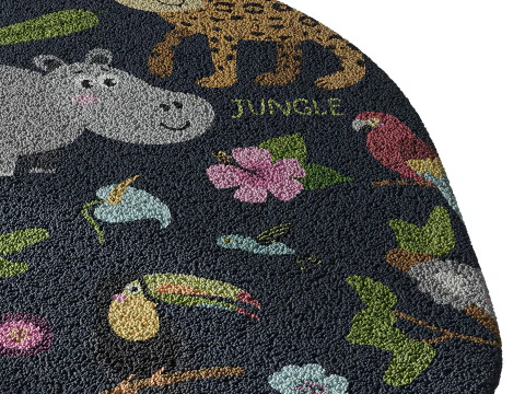 Kids carpet set 20 3D Model
