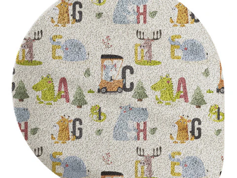 Kids carpet set 20 3D Model