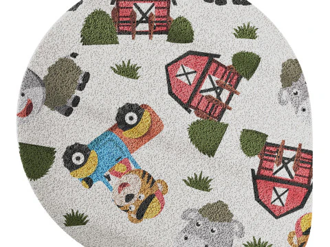 Kids carpet set 20 3D Model