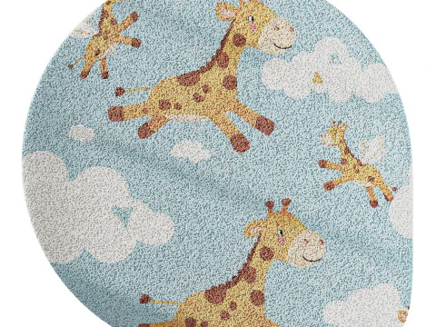 Kids carpet set 20 3D Model