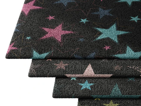 Kids carpet set 22 3D Model