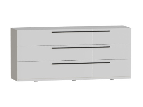 Kimball Chest of Drawers-3 White Wood Latte 3Dモデル