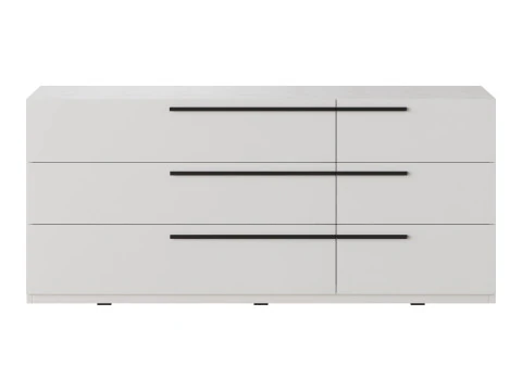 Kimball Chest of Drawers-3 White Wood Latte 3D Model