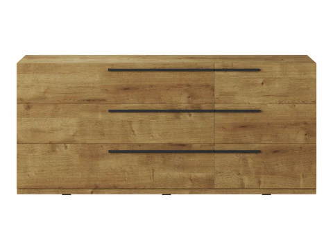 Kimball Chest of Drawers-3 White Wood Latte 3D Model