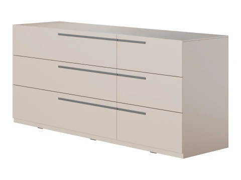 Kimball Chest of Drawers-3 White Wood Latte 3D Model
