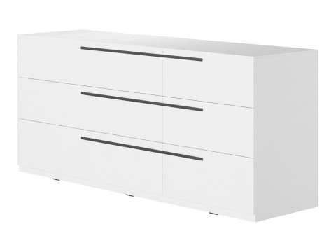 Kimball Chest of Drawers-3 White Wood Latte 3Dモデル
