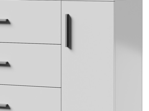 Komod INNOVO White Black Wood Modelo 3D