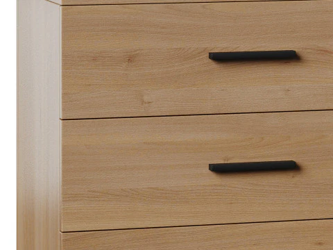 Komod INNOVO White Black Wood 3D Model