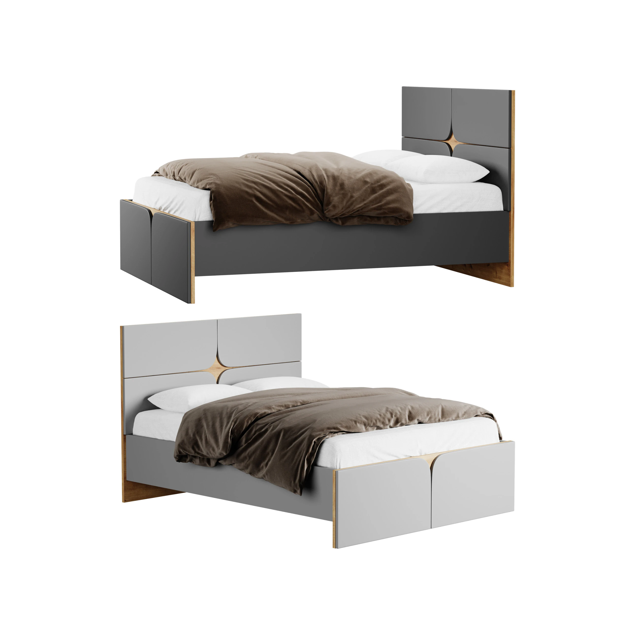 Largo bed KR 001 3D Model .c4d .max .obj .3ds .fbx .stl .blend 