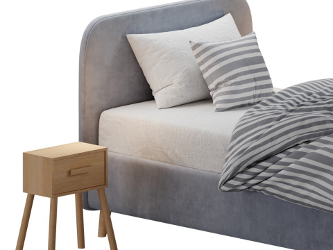 Lightsey bed 120 3D Model
