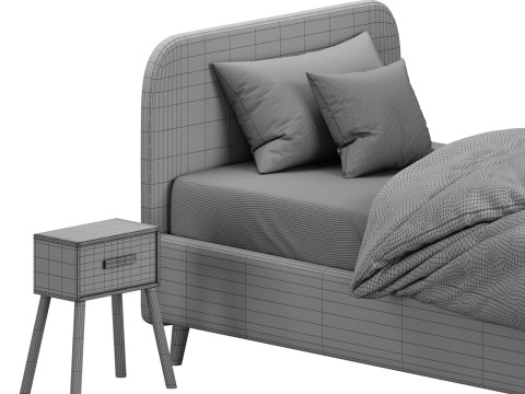 Lightsey bed 120 3D Model