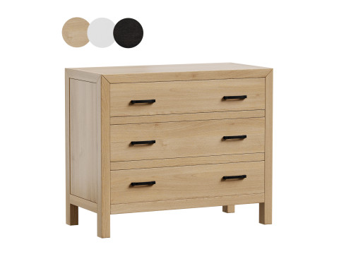 Linwood 3-Drawer Dresser 3D Модель