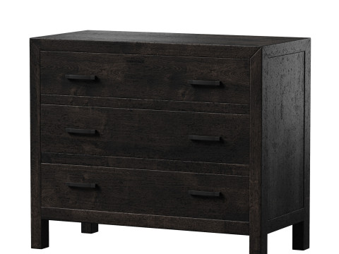 Linwood 3-Drawer Dresser Modelo 3D