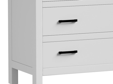 Linwood 3-Drawer Dresser Modelo 3D