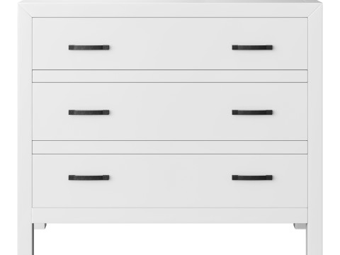 Linwood 3-Drawer Dresser Modelo 3D