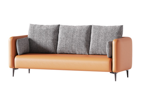 Living Room Sofa 3D Model