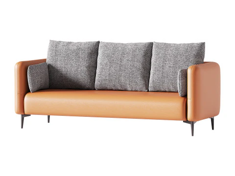Living Room Sofa 3D Model