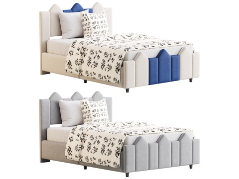 Mjkone Full Size Kids Bed Modèle 3D