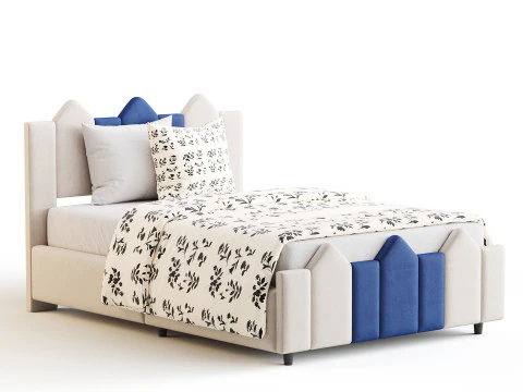 Mjkone Full Size Kids Bed 3D Model