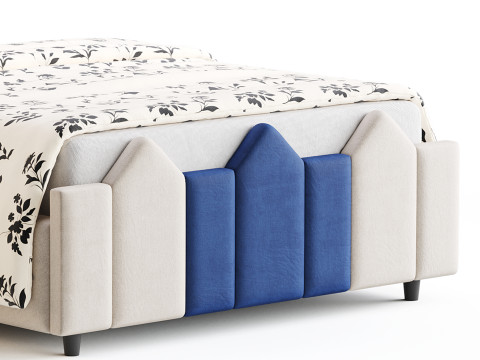 Mjkone Full Size Kids Bed 3D Модель