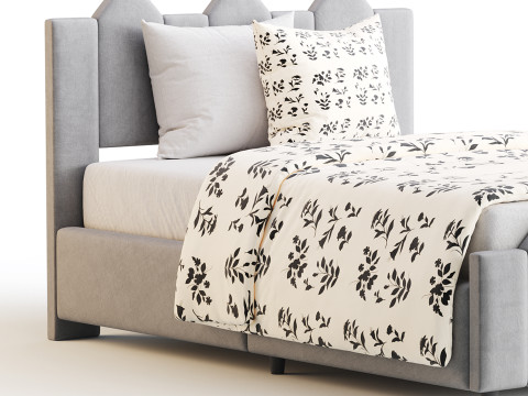Mjkone Full Size Kids Bed 3D Модель