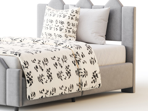 Mjkone Full Size Kids Bed 3D Модель