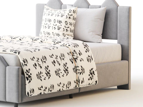 Mjkone Full Size Kids Bed 3D Model