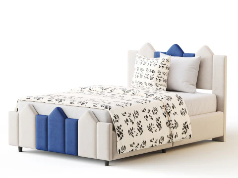 Mjkone Full Size Kids Bed 3D Model