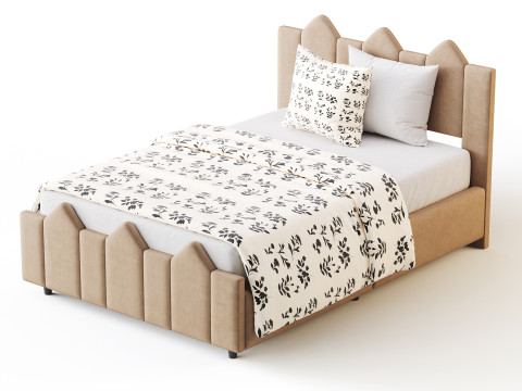 Mjkone Full Size Kids Bed 3D Модель