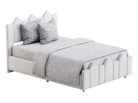 Mjkone Full Size Kids Bed 3D Модель