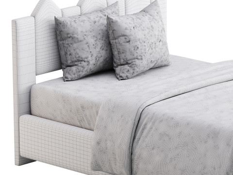 Mjkone Full Size Kids Bed 3D Модель