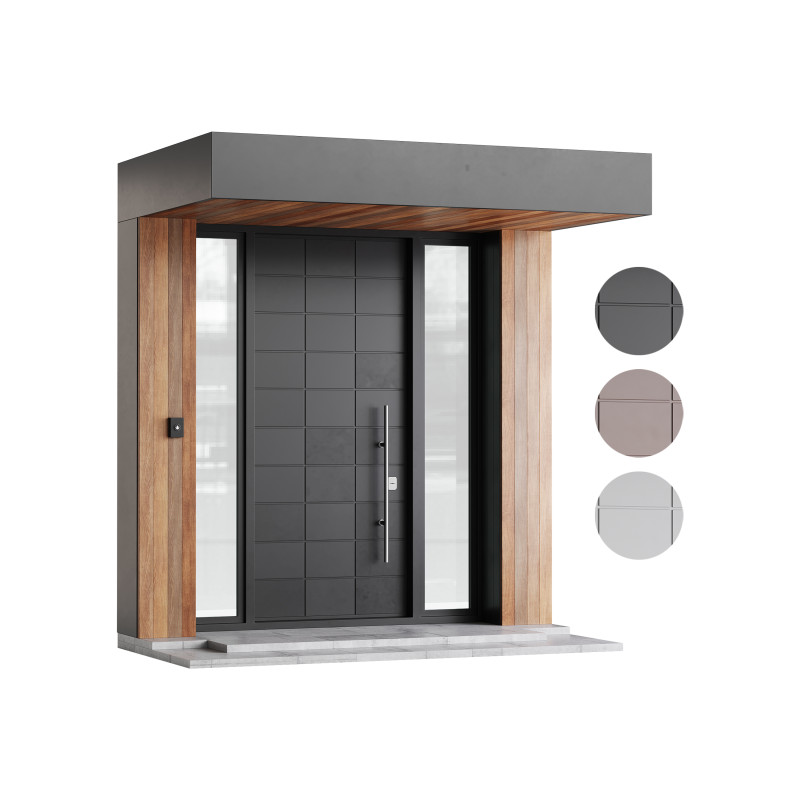 Modern entrance door 02 Modello 3D .c4d .max .obj .3ds .fbx .stl .blend