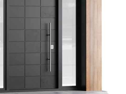 Modern entrance door 02 3D Model