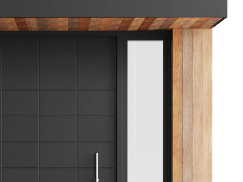 Modern entrance door 02 3D Model