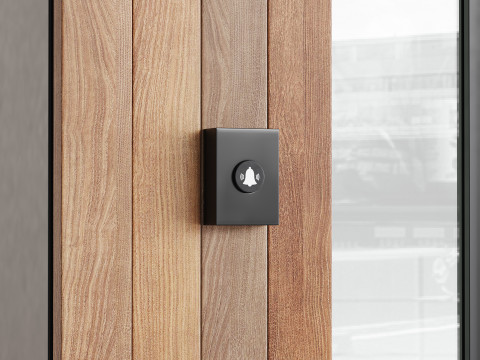 Modern entrance door 02 Modello 3D