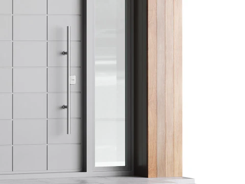 Modern entrance door 02 3D Model