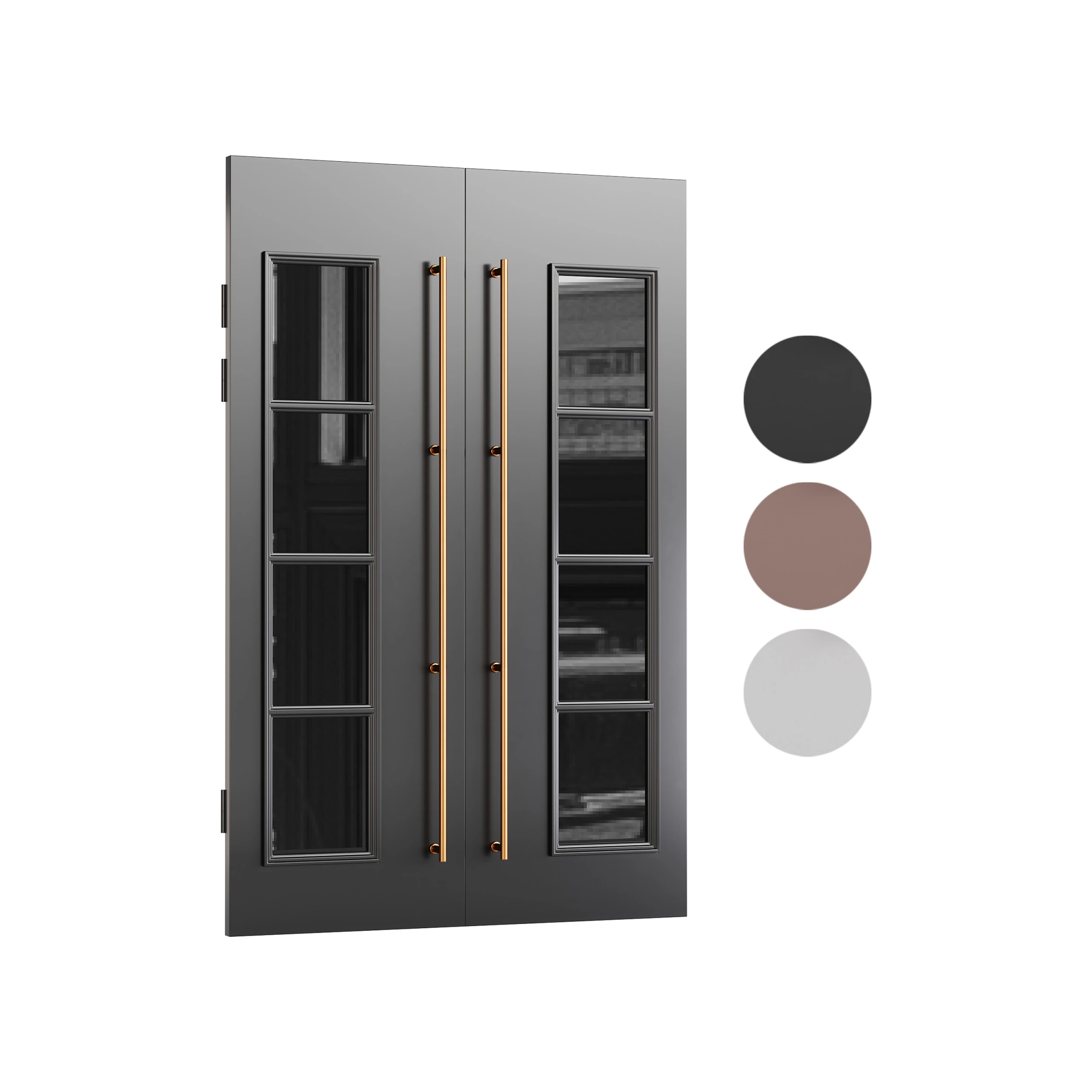 Modern entrance door03 3D Model .c4d .max .obj .3ds .fbx .stl .blend 