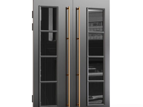 Modern entrance door03 3D Model