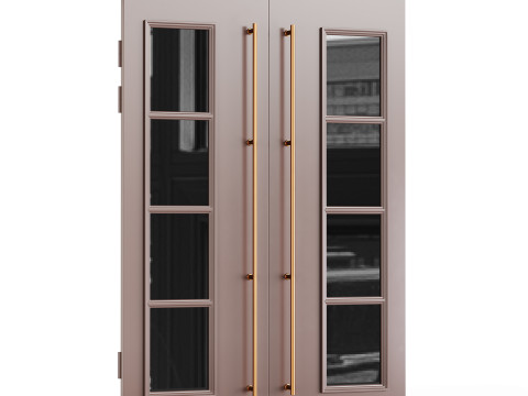 Modern entrance door03 Modelo 3D